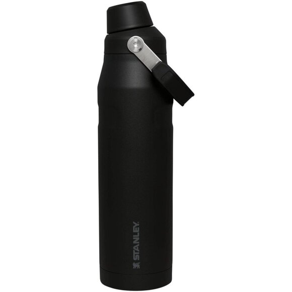 Stanley IceFlow AeroLight Flip Straw Water Bottle 36oz Black Lightweight Durable - Picture 1 of 4